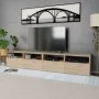Mueble de TV 2 piezas madera de ingeniería roble 95x35x36 cm de vidaXL, Muebles TV - Ref: Foro24-275111, Precio: 137,96 €, De...