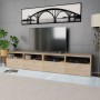 TV-Schrank, 2-teilig, aus Eichenholz, 95 x 35 x 36 cm von vidaXL, TV-Möbel - Ref: Foro24-275111, Preis: 139,56 €, Rabatt: %