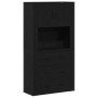 Altillo Roble negro 80 x 33 x 150 cm Madera contrachapada