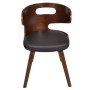 Esszimmerstühle, 4 Stück, gebogenes Holz, braunes Kunstleder von vidaXL, Essstühle - Ref: Foro24-270041, Preis: 440,34 €, Rab...