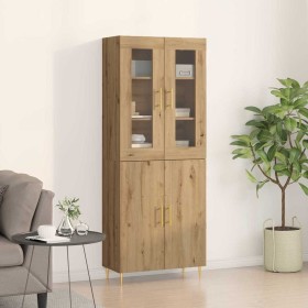 Alacena 2 pcs Roble artisan 69.5 x 34 x 180 cm