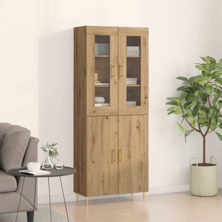 Alacena 2 pcs Roble artisan 69.5 x 34 x 180 cm