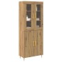 Alacena 2 pcs Roble artisan 69.5 x 34 x 180 cm