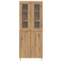 Alacena 2 pcs Roble artisan 69.5 x 34 x 180 cm