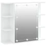 Möbel mit Spiegel und weißen LED-Leuchten 70x16,5x60 cm von vidaXL, Badezimmerwaschtische - Ref: Foro24-808873, Preis: 66,44 ...