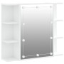 Möbel mit Spiegel und weißen LED-Leuchten 70x16,5x60 cm von vidaXL, Badezimmerwaschtische - Ref: Foro24-808873, Preis: 67,19 ...