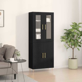 Alacena 2 pcs Roble negro 69.5 x 34 x 180 cm