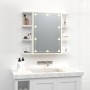 Furniture with mirror and white LED lights 70x16.5x60 cm by vidaXL, bathroom vanities - Ref: Foro24-808873, Price: 67,19 €, D...
