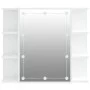 Möbel mit Spiegel und weißen LED-Leuchten 70x16,5x60 cm von vidaXL, Badezimmerwaschtische - Ref: Foro24-808873, Preis: 66,44 ...