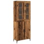 Alacena 2 pcs Madera vieja 69.5 x 34 x 180 cm