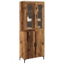Alacena 2 pcs Madera vieja 69.5 x 34 x 180 cm