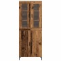 Alacena 2 pcs Madera vieja 69.5 x 34 x 180 cm