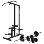 Bodybuilding machine with weights and dumbbells 30.5 kg by vidaXL, Weight lifting machines - Ref: Foro24-275355, Price: 305,2...