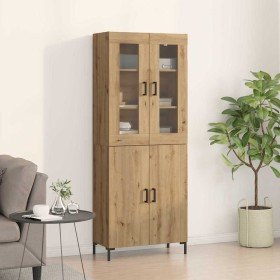 Alacena 2 pcs Roble artisan 69.5 x 34 x 180 cm