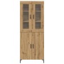Alacena 2 pcs Roble artisan 69.5 x 34 x 180 cm