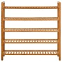 Shoe rack with 5 shelves solid oak wood 100x27x100 cm by vidaXL, Shoe racks and shoe organizers - Ref: Foro24-331751, Price: ...
