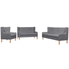 Set of 3-piece gray fabric sofas by vidaXL, Sofas - Ref: Foro24-274935, Price: 901,76 €, Discount: %