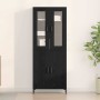Alacena 2 pcs Roble negro 69.5 x 34 x 180 cm