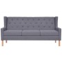 Set of 3-piece gray fabric sofas by vidaXL, Sofas - Ref: Foro24-274935, Price: 916,42 €, Discount: %