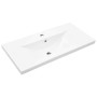 Juego de muebles de baño 3 pcs Roble negro 80 x 38.5 x 45 cm