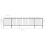 Garden fence with black steel spearheads (1.75-2)x8.5 m by vidaXL, fence panels - Ref: Foro24-277752, Price: 471,26 €, Discou...