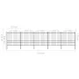 Gartenzaun mit Speerspitzen aus schwarzem Stahl (1,75-2)x8,5 m von vidaXL, Zaunpaneele - Ref: Foro24-277752, Preis: 462,28 €,...