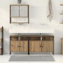 Juego de muebles de baño 3 pcs Marrón 80 x 30 x 60 cm