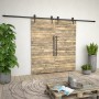 Guías con carril para puerta corredera 2 uds 183 cm acero negro by vidaXL, doorframes - Ref: Foro24-275606, Price: 88,46 €, D...