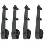 Schiebetür-Führungsschienen-Set, 2 Stück, 183 cm, schwarz, aus Stahl. von vidaXL, Türrahmen - Ref: Foro24-275606, Preis: 88,4...