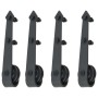Schiebetür-Führungsschienen-Set, 2 Stück, 183 cm, schwarz, aus Stahl. von vidaXL, Türrahmen - Ref: Foro24-275606, Preis: 88,4...