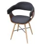 Dining chairs 4 units curved wood and dark gray fabric by vidaXL, dining chairs - Ref: Foro24-271946, Price: 430,99 €, Discou...