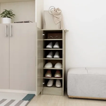 Sonoma oak chipboard shoe cabinet 32x35x92 cm by vidaXL, Shoe racks and shoe organizers - Ref: Foro24-808975, Price: 65,34 €,...