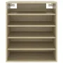 Mueble zapatero de madera contrachapada color roble 60x35x70 cm de vidaXL, Zapateros y organizadores de calzado - Ref: Foro24...