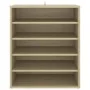 Oak-colored plywood shoe cabinet 60x35x70 cm by vidaXL, Shoe racks and shoe organizers - Ref: Foro24-808939, Price: 65,34 €, ...