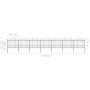 Garden fence with black steel spearhead (1.5-1.75)x11.9m by vidaXL, fence panels - Ref: Foro24-277745, Price: 578,07 €, Disco...