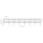 Garden fence with black steel spearhead (1.5-1.75)x11.9m by vidaXL, fence panels - Ref: Foro24-277745, Price: 578,07 €, Disco...
