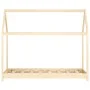 Kinderbettgestell aus massivem Kiefernholz, 70 x 140 cm von vidaXL, Kinderbetten und Betten für Kinder - Ref: Foro24-283346, ...