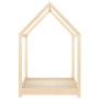 Solid pine wood children's bed frame 70x140 cm by vidaXL, Cribs and beds for children - Ref: Foro24-283346, Price: 95,12 €, D...