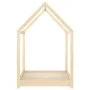 Solid pine wood children's bed frame 70x140 cm by vidaXL, Cribs and beds for children - Ref: Foro24-283346, Price: 93,69 €, D...