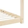 Kinderbettgestell aus massivem Kiefernholz, 70 x 140 cm von vidaXL, Kinderbetten und Betten für Kinder - Ref: Foro24-283346, ...