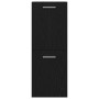 Conjunto de Muebles de Baño 4 pcs Roble Negro 30 x 30 x 130 cm
