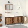 Juego de muebles de baño 3 pcs Marrón 80 x 30 x 44 cm