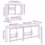Juego de muebles de baño 3 pcs Marrón 80 x 30 x 44 cm