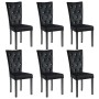 Silla de comedor 6 unidades terciopelo negro de vidaXL, Sillas de comedor - Ref: Foro24-275220, Precio: 545,61 €, Descuento: %