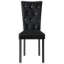 Silla de comedor 6 unidades terciopelo negro de vidaXL, Sillas de comedor - Ref: Foro24-275220, Precio: 545,61 €, Descuento: %
