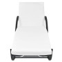 Sun loungers with table 2 units black synthetic rattan by vidaXL, Loungers - Ref: Foro24-274869, Price: 270,45 €, Discount: %