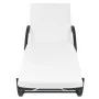 Sun loungers with table 2 units black synthetic rattan by vidaXL, Loungers - Ref: Foro24-274869, Price: 249,24 €, Discount: %