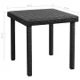 Sun loungers with table 2 units black synthetic rattan by vidaXL, Loungers - Ref: Foro24-274869, Price: 249,24 €, Discount: %