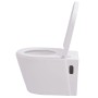 Wall-mounted toilet with white ceramic hidden cistern by vidaXL, Bathrooms - Ref: Foro24-274669, Price: 293,23 €, Discount: %