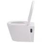 Wand-WC mit verstecktem Spülkasten aus weißer Keramik von vidaXL, Badezimmer - Ref: Foro24-274669, Preis: 303,41 €, Rabatt: %